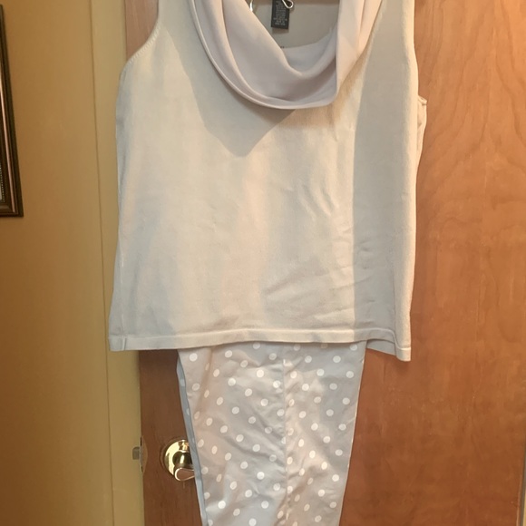 Jones New York Signature Series Fitted pearly silver grey size L -pants sold sep - Picture 4 of 4